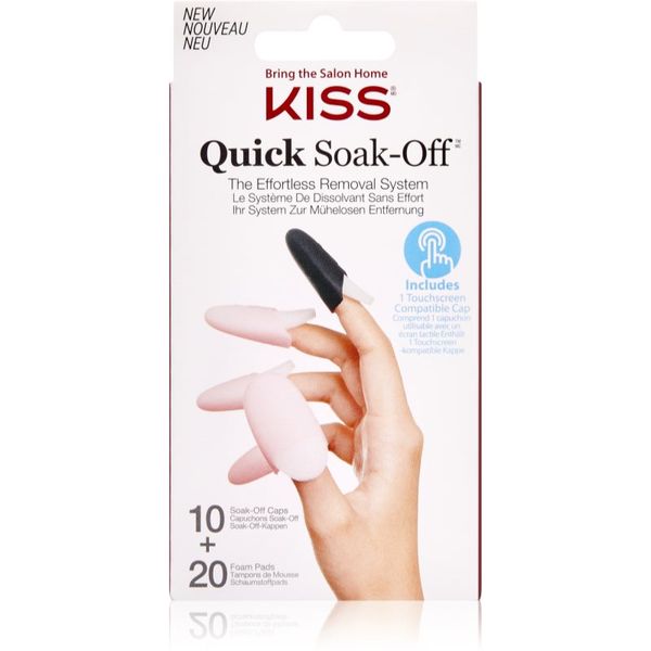 KISS KISS Quick Soak-Off Remover Caps комплект за нокти 30 бр.