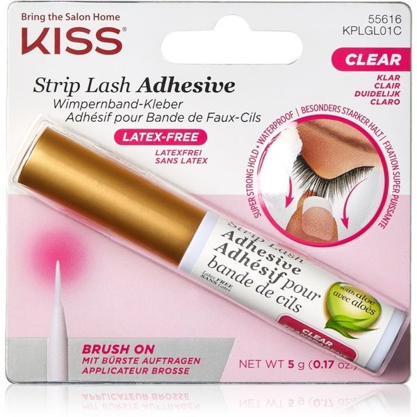 KISS KISS Strip Lash Adhesive прозрачно лепило за изкуствени мигли 5 гр.
