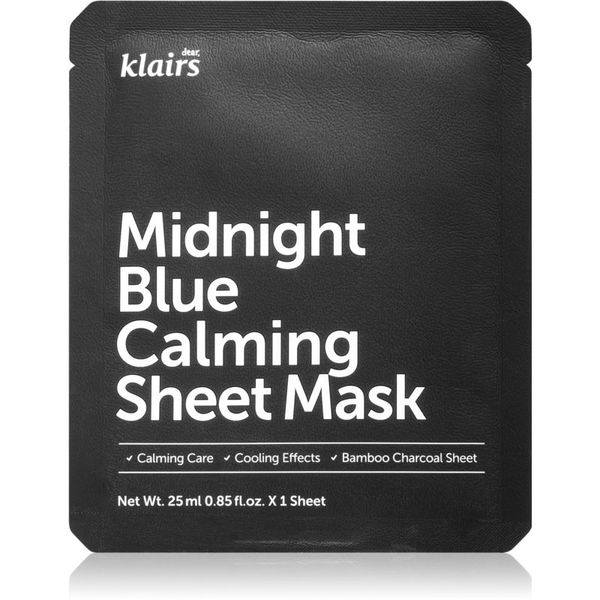 Klairs Klairs Midnight Blue Calming Sheet Mask успокояваща платнена маска 25 мл.
