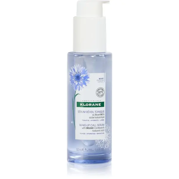 Klorane Klorane Cornflower Organic активен серум за озаряване и изглаждане на кожата на лицето 50 мл.