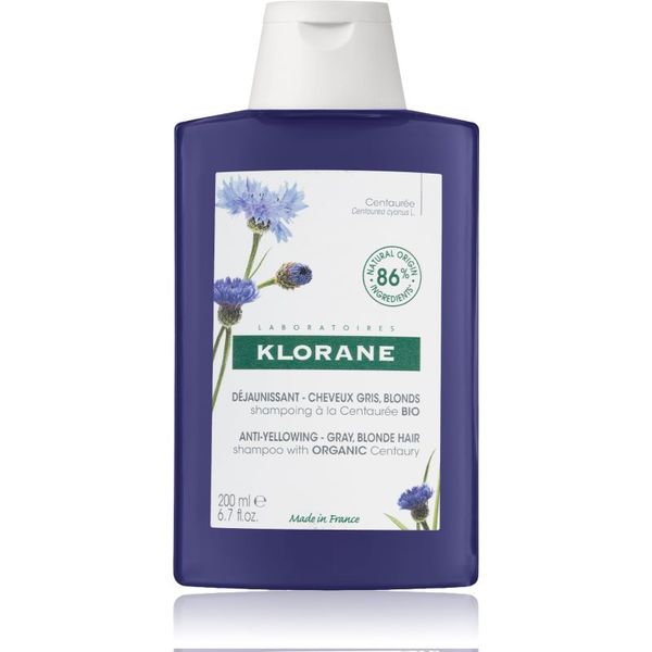 Klorane Klorane Cornflower Organic шампоан  неутрализиращ жълтеникавите оттенъци 200 мл.