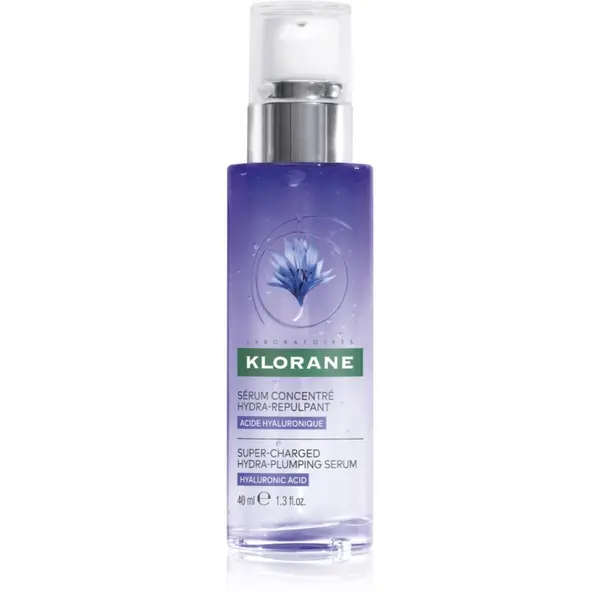 Klorane Klorane Cornflower Super-Charged Hydra-Plumping Serum активен серум за озаряване и изглаждане на кожата на лицето 40 мл.