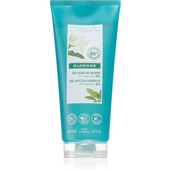 Klorane Klorane Cupuaçu Bio Eau de Tiaré овлажняващ душ гел 200 мл.