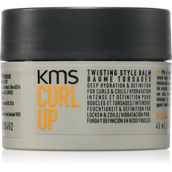 KMS KMS Curl Up Twisting Style Balm стилизиращ крем за чуплива и къдрава коса 45 мл.