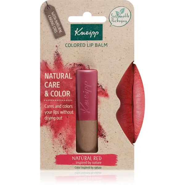 Kneipp Kneipp Natural Care & Color тониращ балсам за устни цвят Natural Red 3.5 гр.