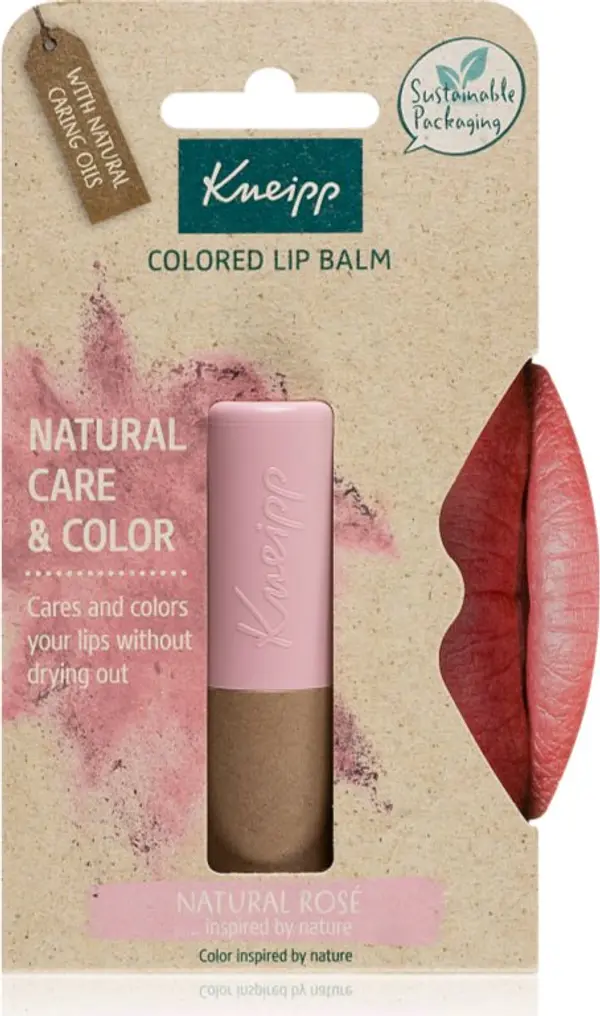 Kneipp Kneipp Natural Care & Color тониращ балсам за устни цвят Natural Rosé 3.5 гр.