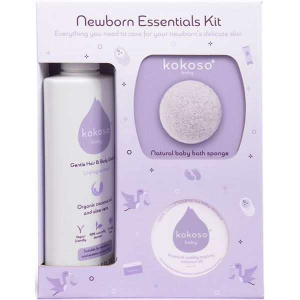 Kokoso Baby Kokoso Baby Newborn Essentials Kit подаръчен комплект за деца от раждането им