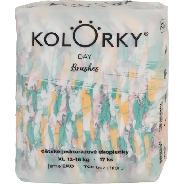 Kolorky Kolorky Day Brushes еднократни ЕКО пелени размер XL 12-16 Kg 17 бр.
