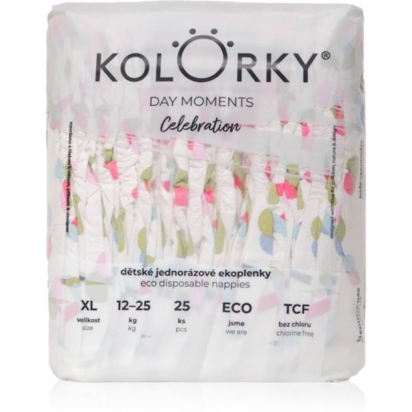 Kolorky Kolorky DAY Moments Celebration еднократни ЕКО пелени Size XL 12-25 kg 25 бр.