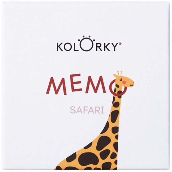 Kolorky Kolorky Memo Game Safari Съвпадение на картината 20 бр.