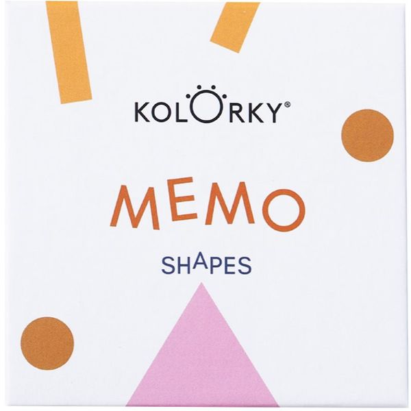 Kolorky Kolorky Memo Game Shapes Съвпадение на картината 20 бр.