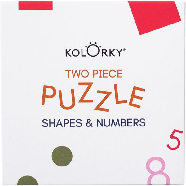 Kolorky Kolorky Puzzle Two Piece Shapes & Numbers пъзел 10 бр.
