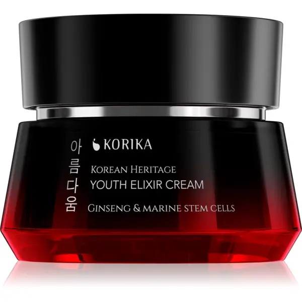 KORIKA KORIKA Korean Heritage Ginseng & Marine Stem Cells Youth Elixir Cream подхранващ антиоксидантен крем за подмладяване на кожата на лицето 50 мл.