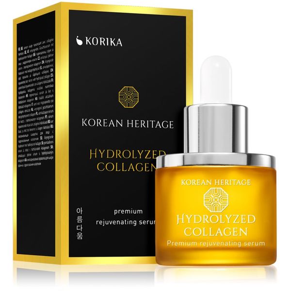 KORIKA KORIKA Korean Heritage Hydrolyzed Collagen Premium Rejuvenating Serum подмладяващ серум за лице с хидролизиран колаген Rejuvenating Face Serum 30 мл.