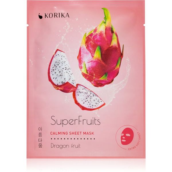 KORIKA KORIKA SuperFruits Dragon Fruit - Calming Sheet Mask успокояваща платнена маска Dragon fruit 25 гр.