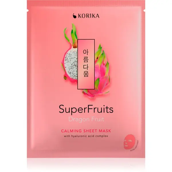 KORIKA KORIKA SuperFruits Dragon Fruit - Calming Sheet Mask успокояваща платнена маска Dragon fruit 25 гр.