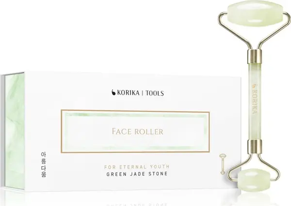 KORIKA KORIKA Tools Face Roller Green Jade Stone масажно валяче за лице Jade Roller Green