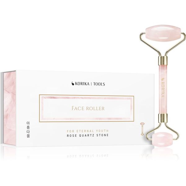 KORIKA KORIKA Tools Face Roller Rose Quartz Stone масажно валяче на лицето и шията Quartz Roller Pink 1 бр.