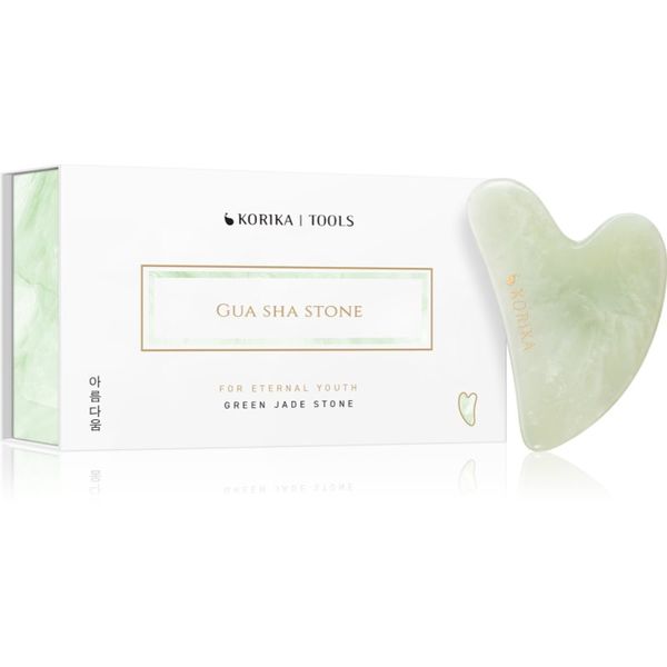 KORIKA KORIKA Tools Gua Sha Green Jade Stone масажно приспособление за лице 1 бр.