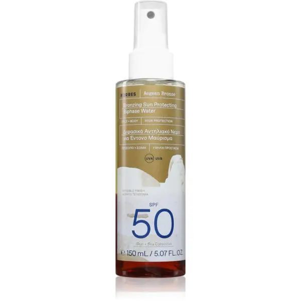 Korres Korres Aegean Bronze бронзираща мъгла за тен SPF 50 150 мл.