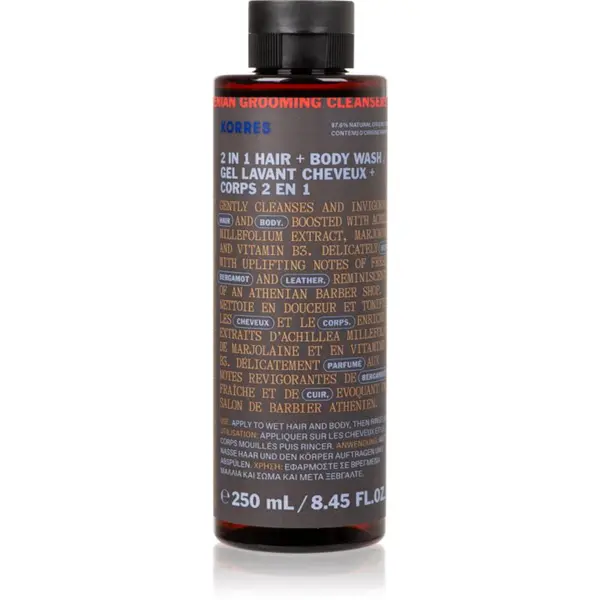 Korres Korres Athenian Grooming шампоан и душ гел 2 в 1 за мъже 250 мл.