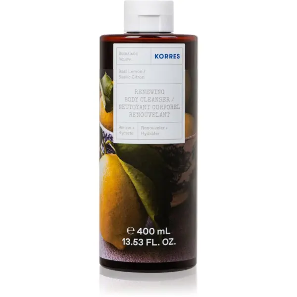Korres Korres Basil Lemon освежаващ душ гел 400 мл.