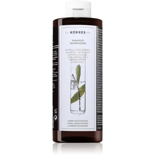 Korres Korres Laurel & Echinacea шампоан против пърхот за суха кожа 400 мл.