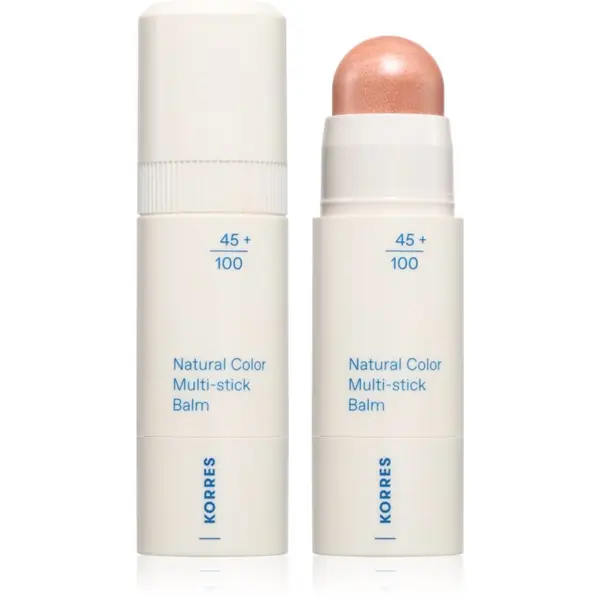 Korres Korres Natural Color Multi-Stick Balm мултифункционален грим за устни и скули цвят Glass Peach 4.5 гр.