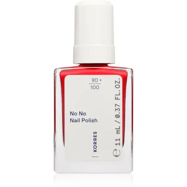 Korres Korres No No Nail Polish подхранващ лак за нокти цвят 48 Coral Red 11 мл.