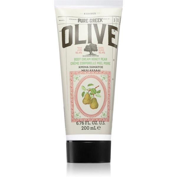 Korres Korres Pure Greek Olive & Honey Pear подхранващ крем за тяло 200 мл.