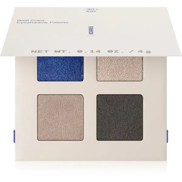 Korres Korres Real Color Natural Palette палитра сенки за очи цвят 02 Smokey Sea 4 гр.