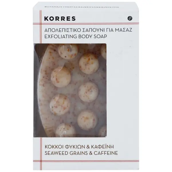 Korres Korres Seaweed Grains & Kaffeine ексфолиращ сапун против целулит 125 гр.