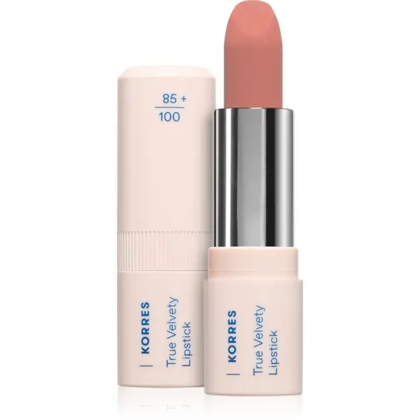 Korres Korres True Velvety Lipstick Кремообразно червило със сатенено покритие цвят 13 Nude Pink 3 гр.