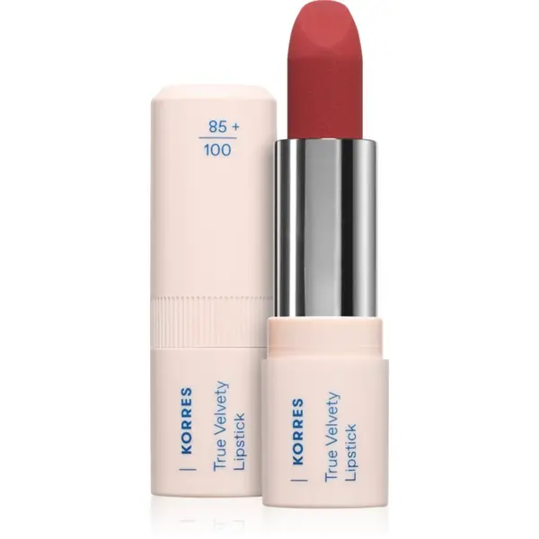 Korres Korres True Velvety Lipstick Кремообразно червило със сатенено покритие цвят Terra Red 3 гр.