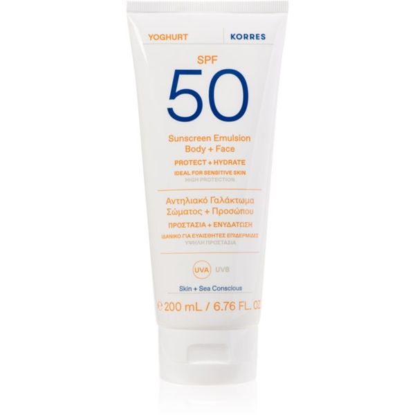 Korres Korres Yoghurt лосион за слънце с хидратиращ ефект SPF 50 200 мл.