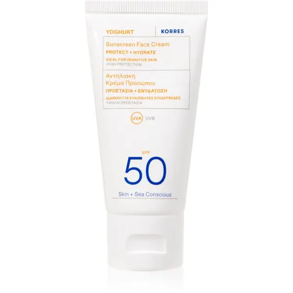 Korres Korres Yoghurt Sunscreen слънцезащитен крем за лице с хидратиращ ефект SPF 30 50 мл.