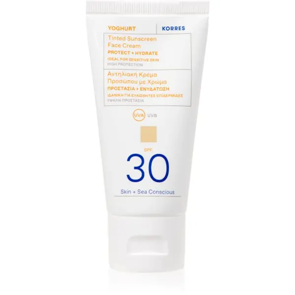 Korres Korres Yoghurt Tinted Sunscreen тониращи слънцезащитни продукти SPF 30 50 мл.
