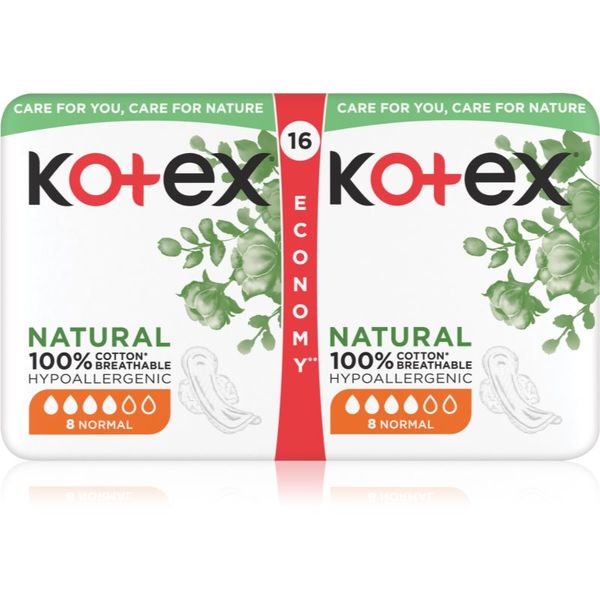 Kotex Kotex Natural Normal санитарни кърпи 16 бр.