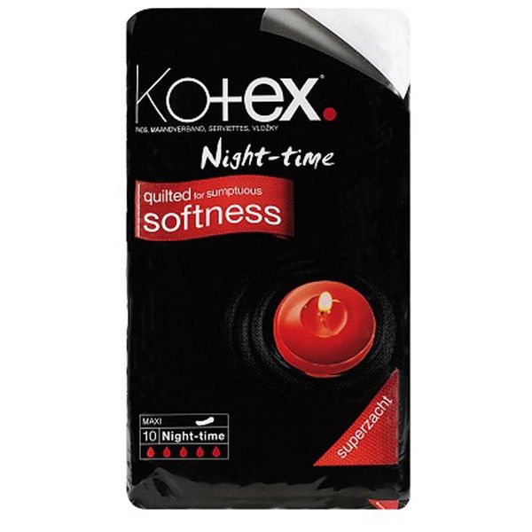 Kotex Kotex Night-time санитарни кърпи 10 бр.