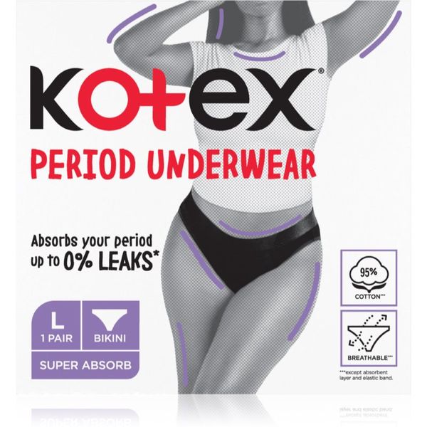 Kotex Kotex Period Underwear Size L менструално бельо размер L 1 бр.