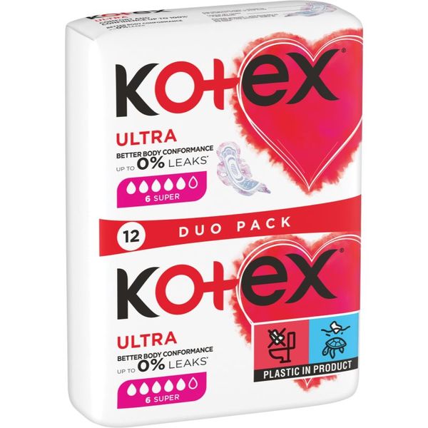 Kotex Kotex Ultra Comfort Super санитарни кърпи 12 бр.