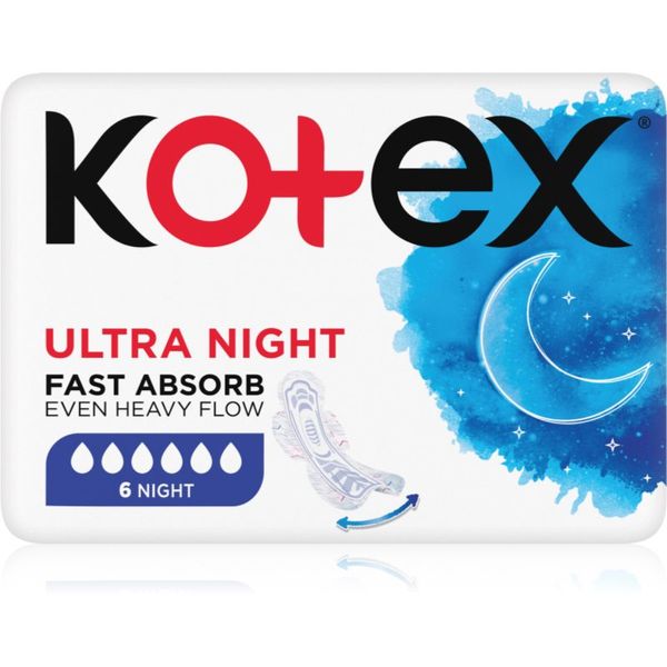 Kotex Kotex Ultra Night санитарни кърпи 6 бр.