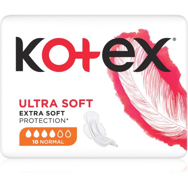Kotex Kotex Ultra Soft Normal санитарни кърпи 10 бр.