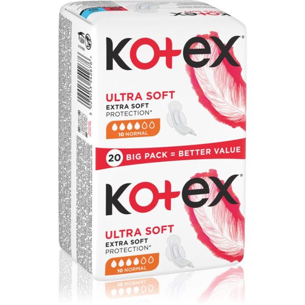 Kotex Kotex Ultra Soft Normal санитарни кърпи 20 бр.