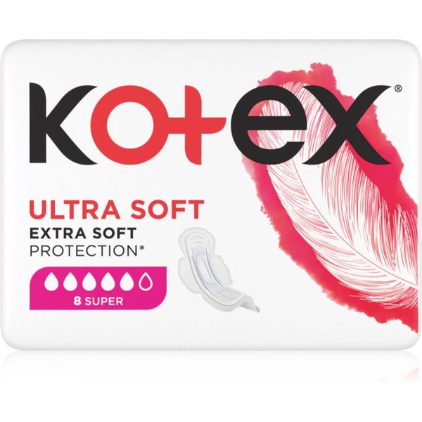 Kotex Kotex Ultra Soft Super санитарни кърпи 8 бр.
