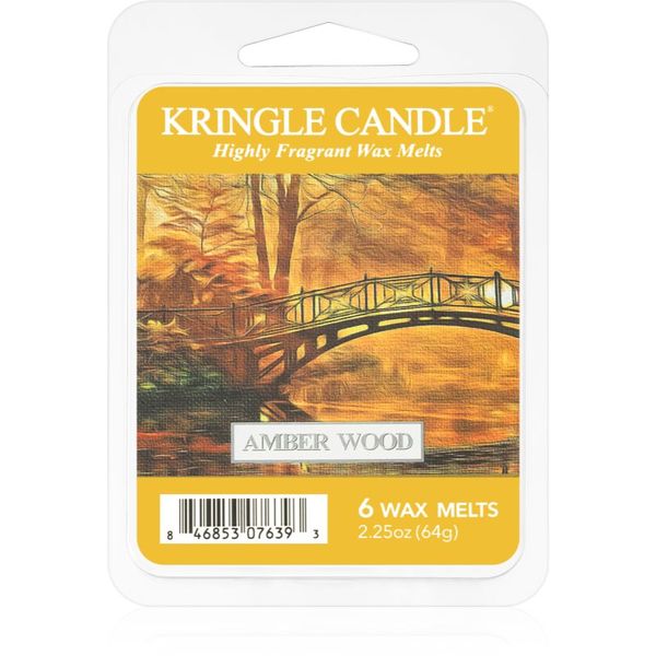 Kringle Candle Kringle Candle Amber Wood восък за арома-лампа 64 гр.