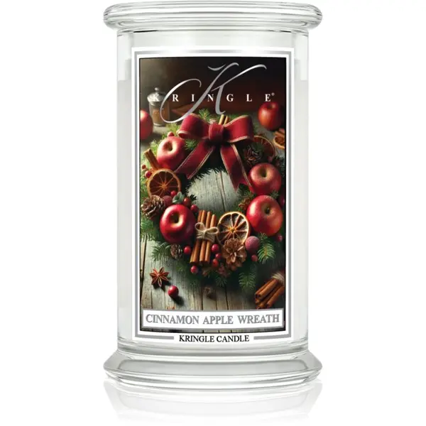 Kringle Candle Kringle Candle Cinnamon Apple Wreath ароматна свещ 624 гр.
