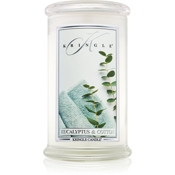 Kringle Candle Kringle Candle Eucalyptus & Cotton ароматна свещ 624 гр.