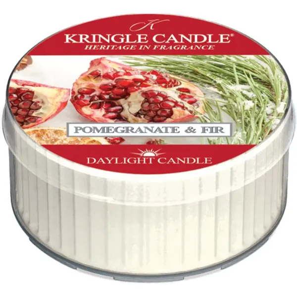 Kringle Candle Kringle Candle Pomegranate & Fir Daylight чаена свещ 42 гр.