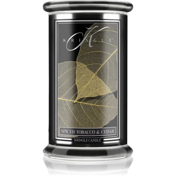 Kringle Candle Kringle Candle Spiced Tobacco & Cedar ароматна свещ 623 гр.
